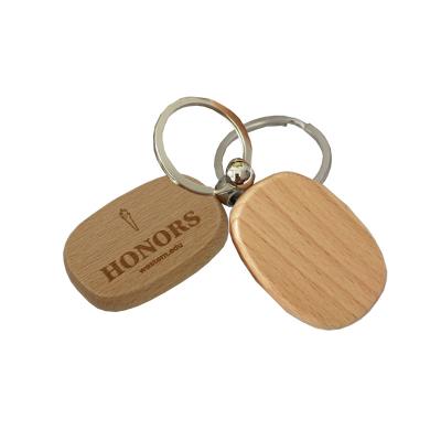 China Promotion Gift Customized Named Craft Engraved Promotional Item Mute Key House Key Ring Surfboard Wood Key Chain Chain for sale