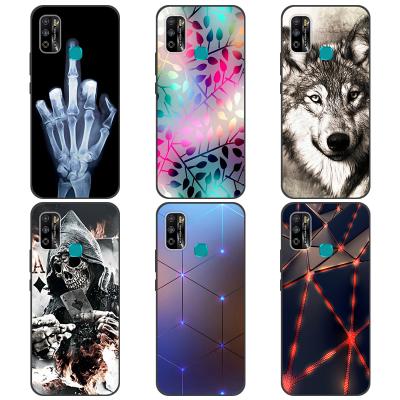 China High Protective TPU Case For INFINIX HOT 9 PLAY 10 HOT NOTE 7 Mobile Phone Enclosing Laser Print Mobile Phone Cover for sale