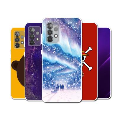 China High Protective TPU Case For SAMSUNG A72 4G/5G Mobile Phone A52 4G/5G Enclosing Laser Printing Mobile Phone Cover for sale