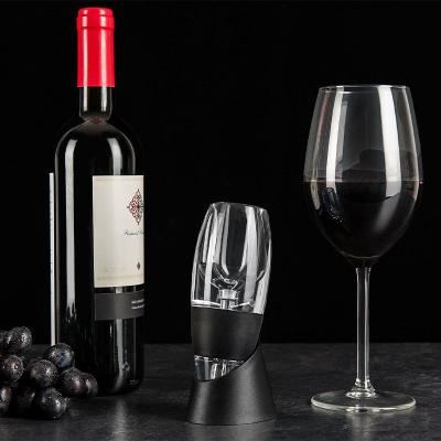 China Portable Bar Accessories Red Wine Bottle Pourer Air Aerator Quick Pourer and Decanter Spout Wine Aerator Quick Pourer Gift Set for sale