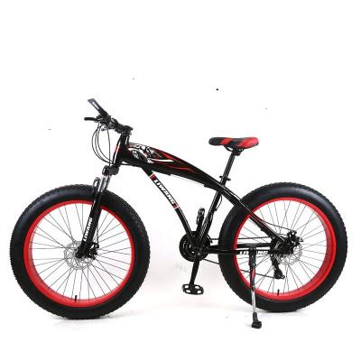 China Fat Flat Dirt Bike 26 Inch Suspension Fork 21 Speed ​​Disc Brake Snow Beach Bicycle for sale