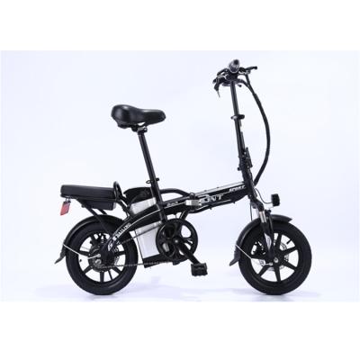 China Standard 14 inch folding frame lithium cart bike with two seats for sale