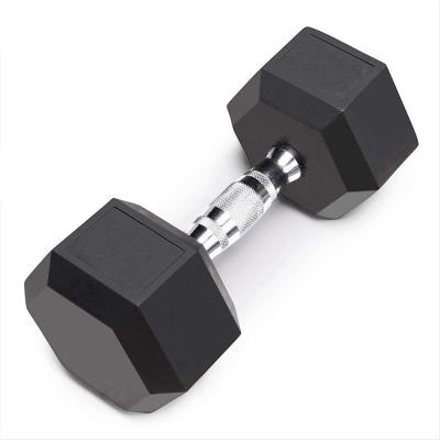 China Weightlifting Hex Training Rubber Dumbbell, 5-100lbs Set, Hot Supplier Direct Selling Weightlifting Dumbbell Free Weights for sale