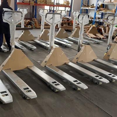 China 2500kg Hotels Galvanize HPT-25 Manual Hand Pallet Truck Pallet Truck for sale