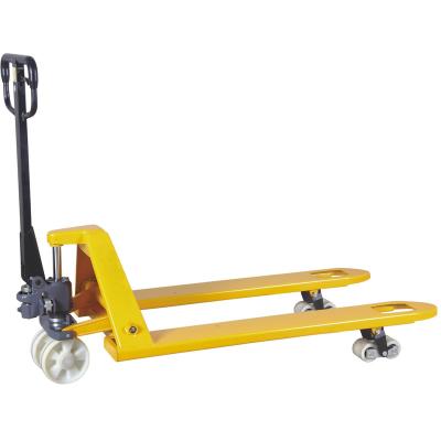 China HPT-20 hand pallet truck 2 T hand pallet jack with 550 mm forkwidth with 1-10T nylon wheels for sale