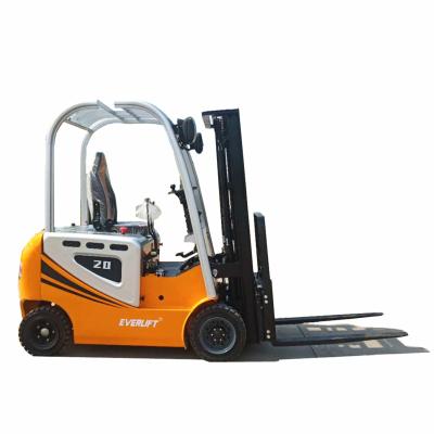 China 2022 hot sale 4409lbs forklift 2ton 2000kg portable four wheel electric forklift price for hotels for sale