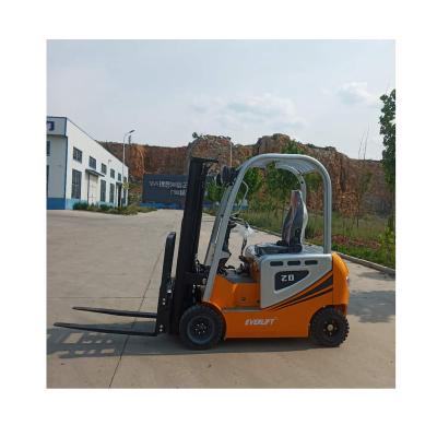 China Hotels Forklift Price Cheap Four Wheel Electric Forklift 1.2 Ton 1.5 Ton 2 Ton With Triple Mast for sale