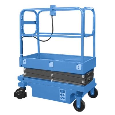 China Hotels 300kg 3meter Working Platform Mini Manual Scissor Lift Scissor Lift Platform 300kg 3meter for sale