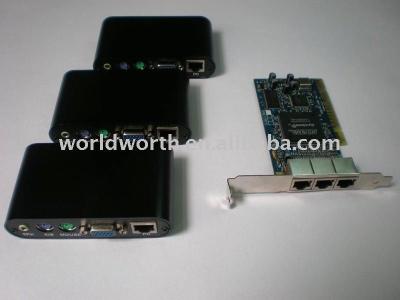 China 10users X300 thin client nstation mustation pc station no cpu board computer for sale