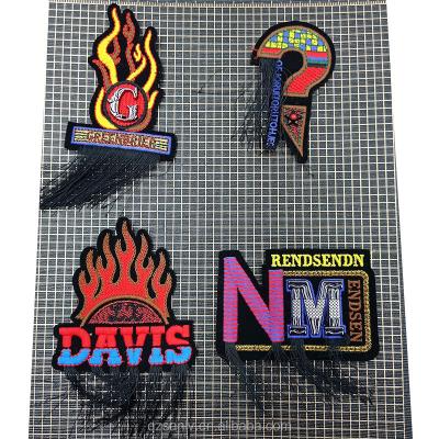 China 3D Custom Logo Apparel Garment Labels Embroidery Patch Custom Patches Custom Embroidery Sequin Patches for sale