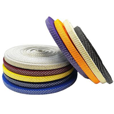 China High Tenacity Braided Webbing Strap 10mm Dog Lead Webbing Strap High Tenacity Viable Polyester Webbing for sale