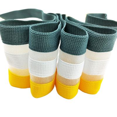 China Elastic 6.5CM Wide Viable Fish Colors Non Woven Elastic Web Band Breathable Webbing Non Woven Elastic Band for sale