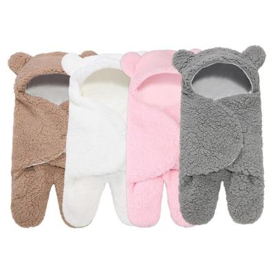 China Super Thick Baby Winter Toddler Polyester Baby Sleeping Bag Sheepskin Baby Sack Adiathermic Power Windproof Pouch Antibacterial Soft Organic Thickening for sale