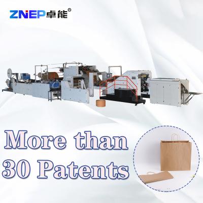 China food & Beverage Factory 2022 High-speed Single Paper Bag Paper Shopping Handle Sticking Machine for sale