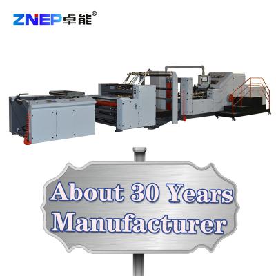 China food & 2022 Automatic Beverage Factory Price New ZNEP Paper Bag Making Machine With Flexo Kete Printing Machine for sale