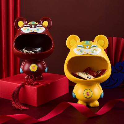 China Minimalist creative new year of the tiger storage home decoration resin crafts for sale