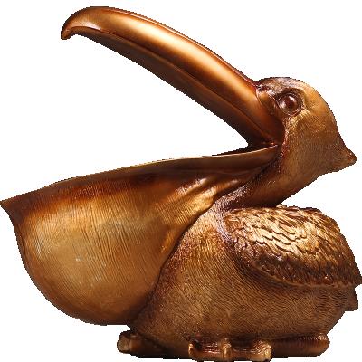 China Modern Nordic Creative Home Decorations Bird Living Room Porch Key Storage Resin Crafts for sale