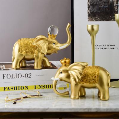 China Modern Creative Elephant Resin Crafts Animal Decoration for sale