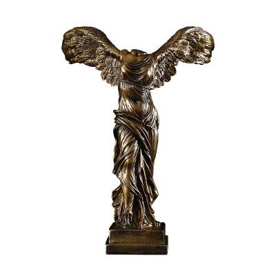 China Modern European Victory Goddess Figure Sculpture Resin Crafts For Home Decoration for sale