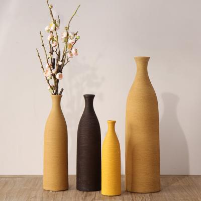 China Modern Flower Vase Porcelain Ceramic Tall Vases New Minimalist Home Decoration Vases For Wholesale for sale