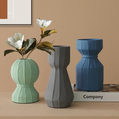 China Mini Ceramic Vase Creative Gift Minimalist Nordic Home Decoration Morandi Style Ceramic Vase for sale