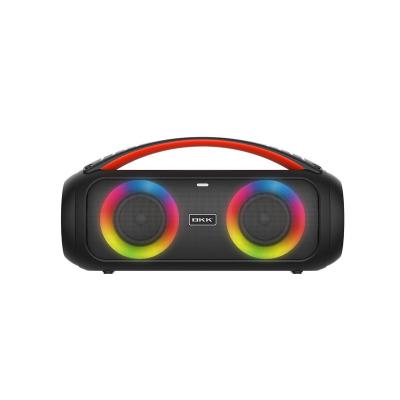 China BKK Original Factory IPX5 Wireless Waterproof Portable Party Speaker TWS Rechargeable Boombox With FM Remote Control Led Light Radio for sale