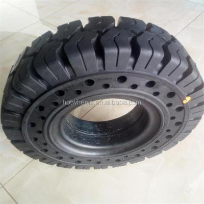 China Building Material Stores ANYGO Brand 6.00-9 Model XZ18 Click Solid Tires With Side Hole For Reach Stackers for sale