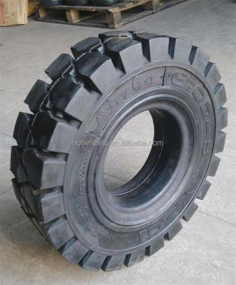 China Natural Rubber 6.00-9 XZ01 Forklift Solid Tires, Pneumatic Solid Tire, Solid Resilient Tires for sale