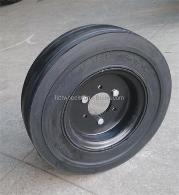 China Rubber Brand 160X50-4/1.75, 6X2-4 XZ05 Forklift Natura ANYGO Solid Tires, Solid Resilient Tires for sale