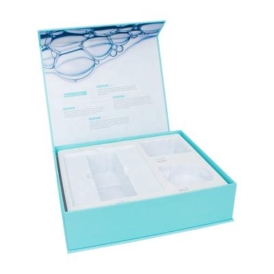 China Handmade Wholesale Custom Magnetic Cardboard Box Box For Skin Care Facial Products Magnetic Box With Inner Tray for sale