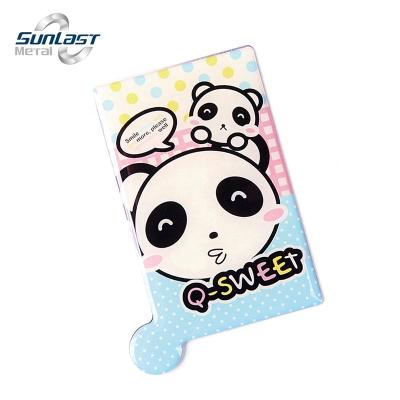 China Wholesales Small Pocket Rectangular Mirror Personalized Cartoon Child Stainless Steel Mirrors for sale