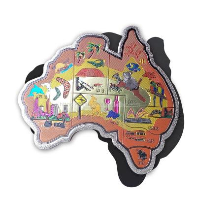 China Shape Funny Printing Aluminum Magnet Tourist Cheap Price Australia Souvenir Metal Fridge Magnets for sale