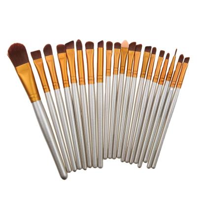 China Angular Blush Custom Label 20PCS Eye Makeup Brush Set Cheap Price Free Sample Eyeshadow Cream Corner Brow Wick Brushes Tools for sale