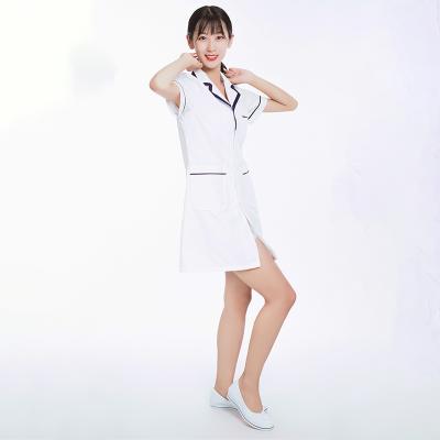 China Uniform Short Sleeve Outfits Small Neck Collar Nurse Uniform Women Nurse Uniform High End for sale