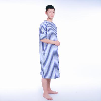 China Oem Medical Short Sleeve Hospital Patients Clothing For Hospital Clothing Patient Gown Clothes Cotton for sale