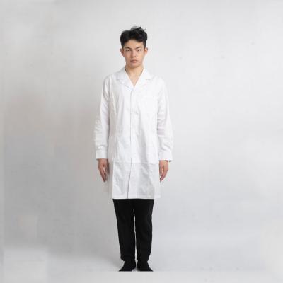 China Wholesale Stretch Material Long Sleeve White Medical Doctor Hospital Clothes Uniform for sale