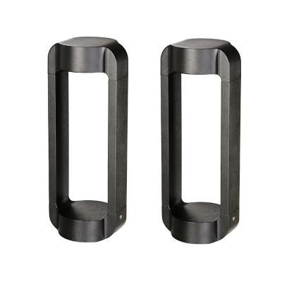 China Led Waterproof Path 85V-265V Matte Black Outdoor Bollard Light Rustproof Bollard Light Lawn Patio Yard Walkway Holiday Decoration 3000K Landscape Path for sale