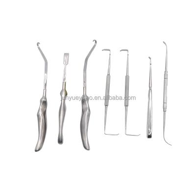 China 7pcs Steel Rib Cartilage Surgical Instruments Set for Nasal Rhinoplasty Surgery for sale