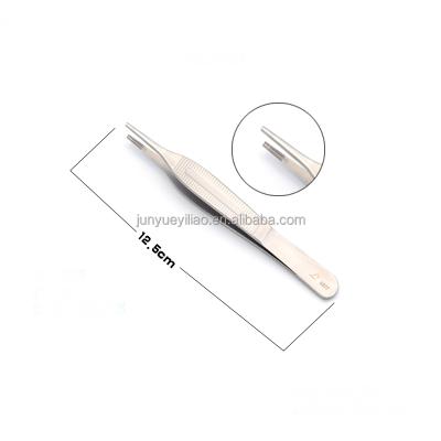 China 12.5cm Stainless Steel Medical Rhinoplasty Cartilage Tweezers Adson Brown Forceps New for sale