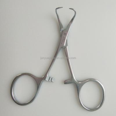 China 9cm Stainless Steel Eye Surgical Instrument Towel Clamps Ophthalmic Forceps for sale