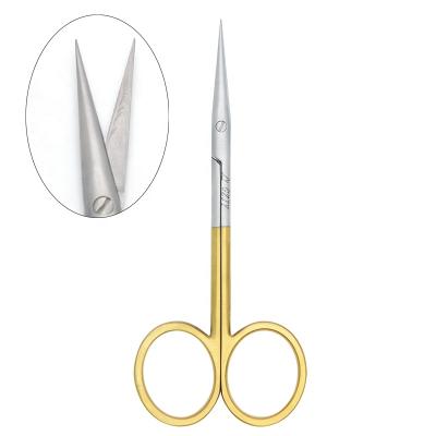 China Used to Cut Suture Mayo Supercut Metzenbaum Scissors Straight Gold Handle Surgical Instruments German Grade Stainless Steel for sale