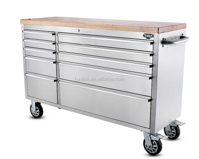 China Large Tool Chest Trolley Tool Box Tool Chest Trolley Rolling Storage Cabinet with 10 Drawers and Wheels for sale