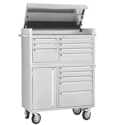 China 430 Stainless Steel Anti-fingerprint Tool Chest 2019 New 41 Inch 12 Drawers Stainless Steel for sale