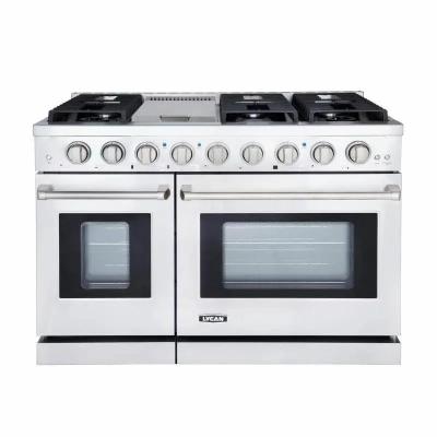 China Factory Direct 48 Inch Heavy Duty Convection Range With Gas Stove And Gas Oven for sale