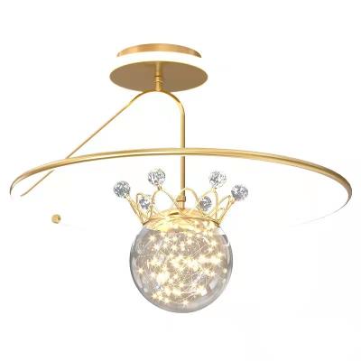 China Contemporary the new warm Nordic simple gold living room bedroom, luxury chandelier pendant light, modern lighting chandelier for sale