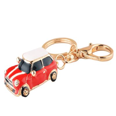 China Hot Sale 3D Fashion Rhinestone Car Key Chain Colorful Exquisite Luxury Small Gift Key Pendant Bag Dangle for sale