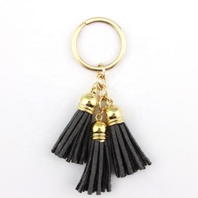 China Promotional Gifts Key Chain Hot Sell New Factory Customized Metal Tassel Leather Key Chain Customized Key Chain for sale