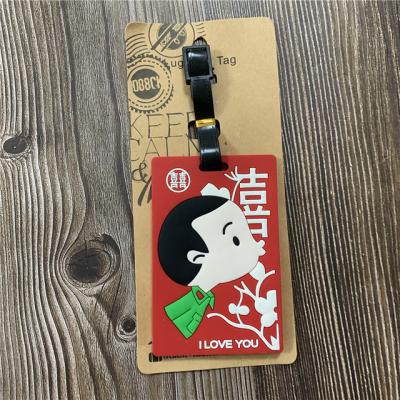 China Travel Luggage Bag Save The Date Cute Die Cut Custom Wholesale Custom Airline Cruise Luggage Tag for sale