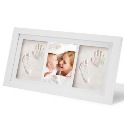 China Commemorate Tabletop Picture Frames With Matte Rustic Gray 6x8 Inches Thick Wood Photo Frames for sale