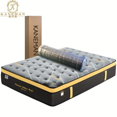 China Popular Hypoallergenic King Size Vacuum Mattress Style Roll Up Pocket Spring In A Box for sale